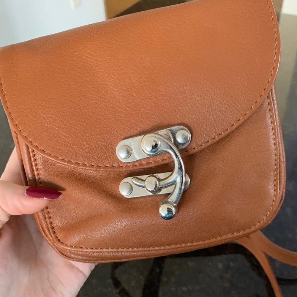 Mini Crossbody Bag Brown Leather Purse by Sundance